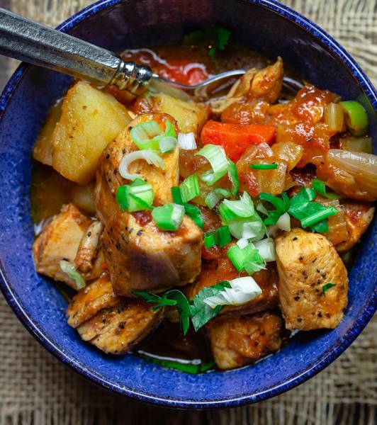 Slow-Cooker-Hühnereintopf