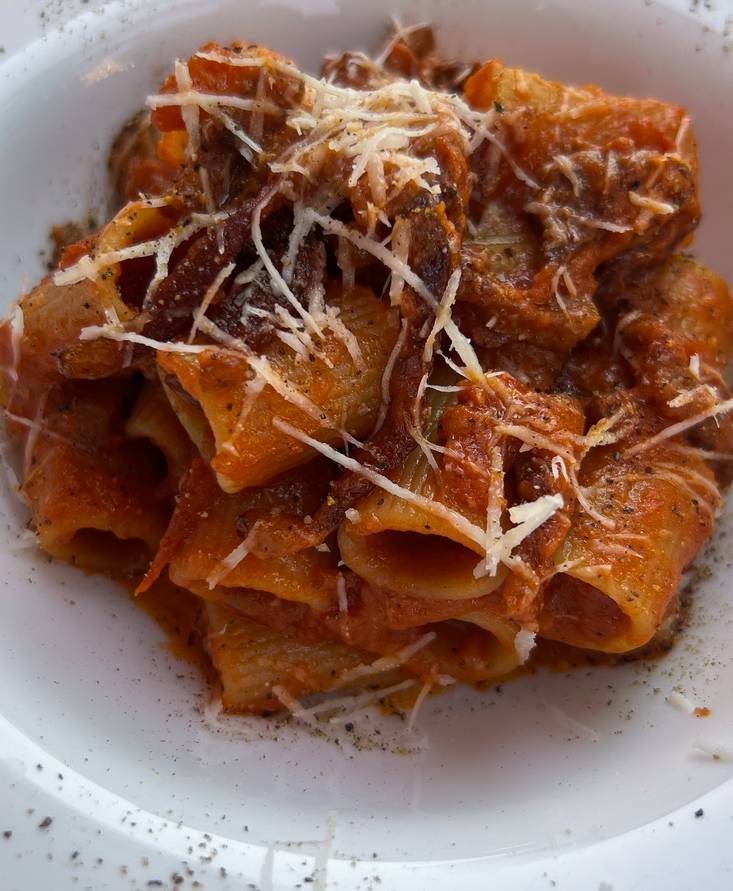 Mezze maniche all’Amatriciana