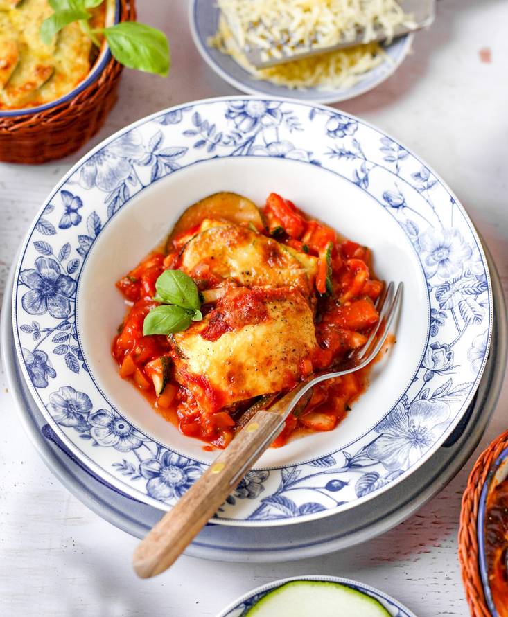 Vegetarische Zucchini Lasagne